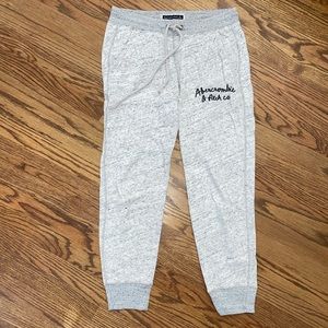 Abercrombie and Fitch Heather Grey Sweatpants Size S